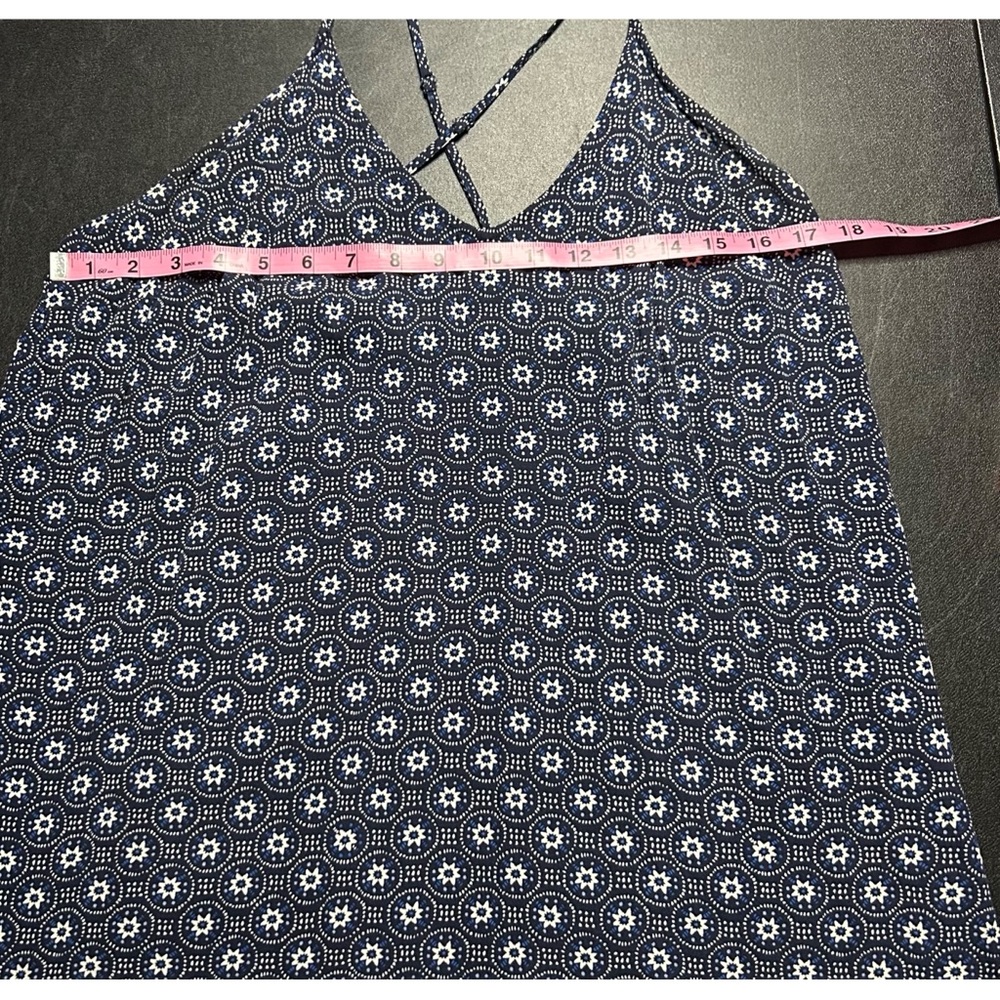 Old Navy Navy Blue Printed Maxi Dress - Picture 3 of 13